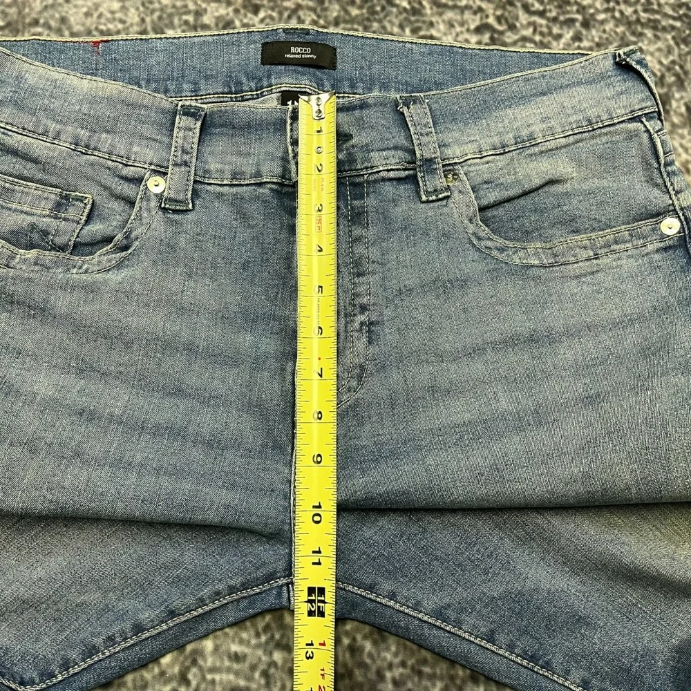 True Religion‎ Rocco Relaxed Skinny Jeans Mens 36x34 Blue Stitch Logo Hip-Hop
